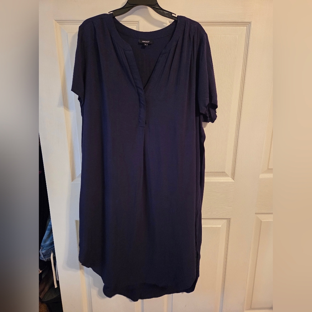 Jones New York Deep Blue Shirt Dress
